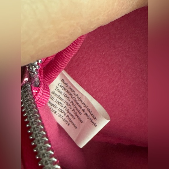 Bath & Body Works Metallic Hot Pink Mini Puffy Bow Backpack - Picture 10 of 12